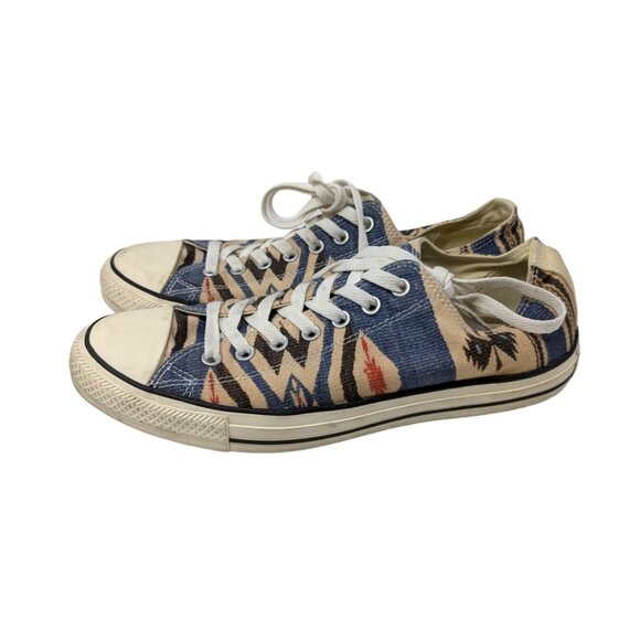 Mens Converse All Star Ox Blue Aztec Southwest Sneakers Trainers Size 10